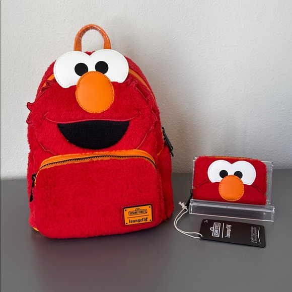 NWT Loungefly Sesame Street Elmo Cosplay Backpack & Wallet - SeaWorld Exclusive main image 7